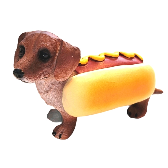 Vintage Other - Dachshund Hot Dog figurine
